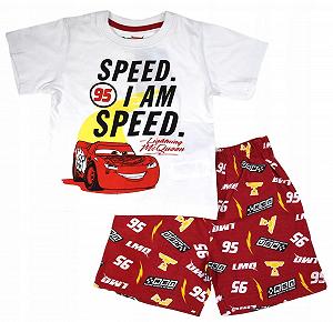 Пижама Eplusm С коротким рукавом для мальчиков, милые автомобили, хлопок, мультяшный рисунок - Фото 1