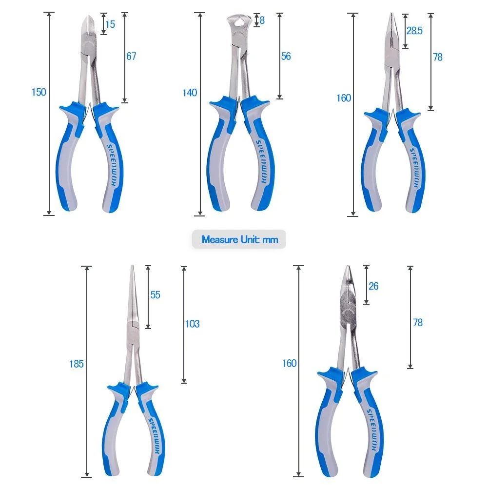 Торцевые Плоскогубцы SPEEDWOX Набор Плоскогубцев 5 шт., фото №4