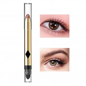 Карандаш-тени для век Lingjiong, Двусторонний, Перламутровый, Водостойкий, Блестящий - Фото 1