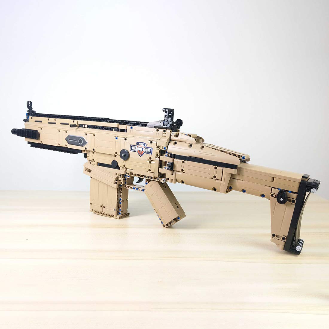 Технологія BGOOD Rifle CADA C81021W 1406 Клемпінгові блоки Стріляюча Scar 17S Модель з Снарядами, фото №5