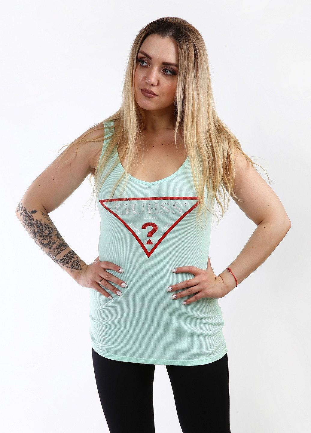Майка GUESS S Мятный (GDG-W82I03K1810-Mint), фото №1 Майка GUESS S Мятный (GDG-W82I03K1810-Mint), фото №1