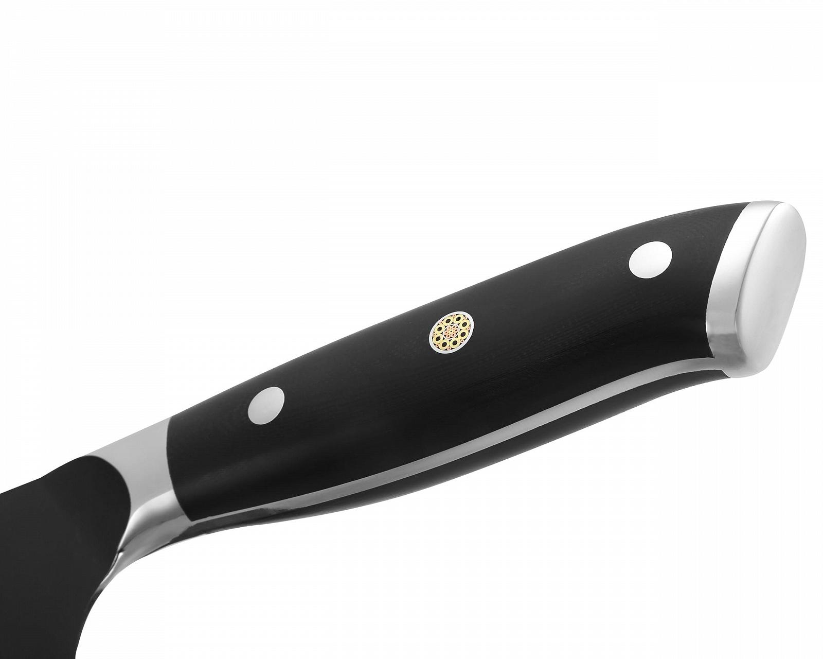 Набір ножів Wakoli Titanium Noir, 3 шт., леза з нержавіючої сталі 8-17 см, чорне титанове покриття, фото №7