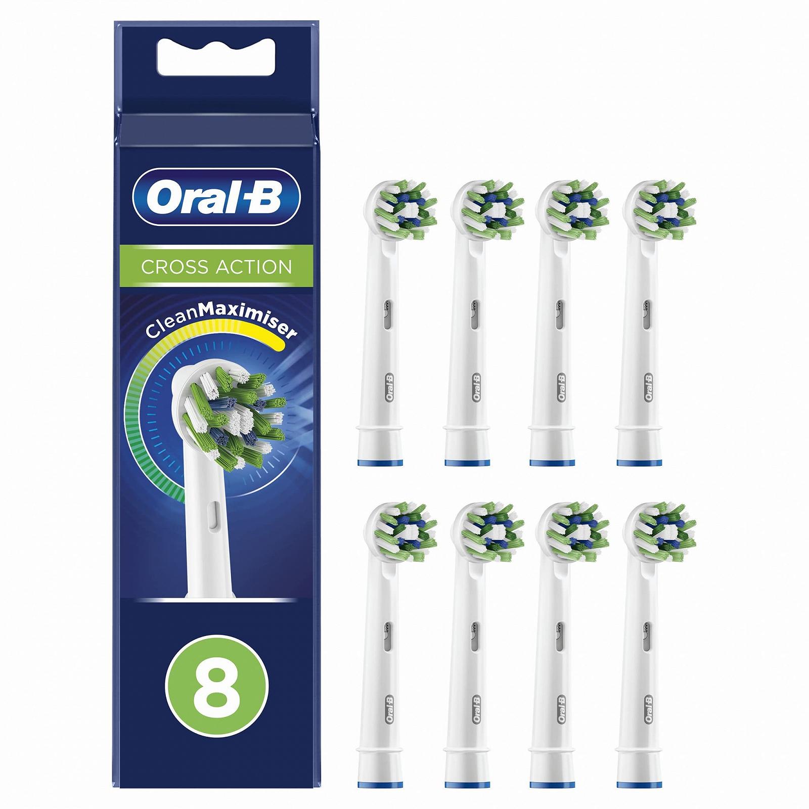 Насадки для зубной щетки Oral-B CrossAction с щетинками CleanMaximiser для комплексной гигиены полости рта, фото №4