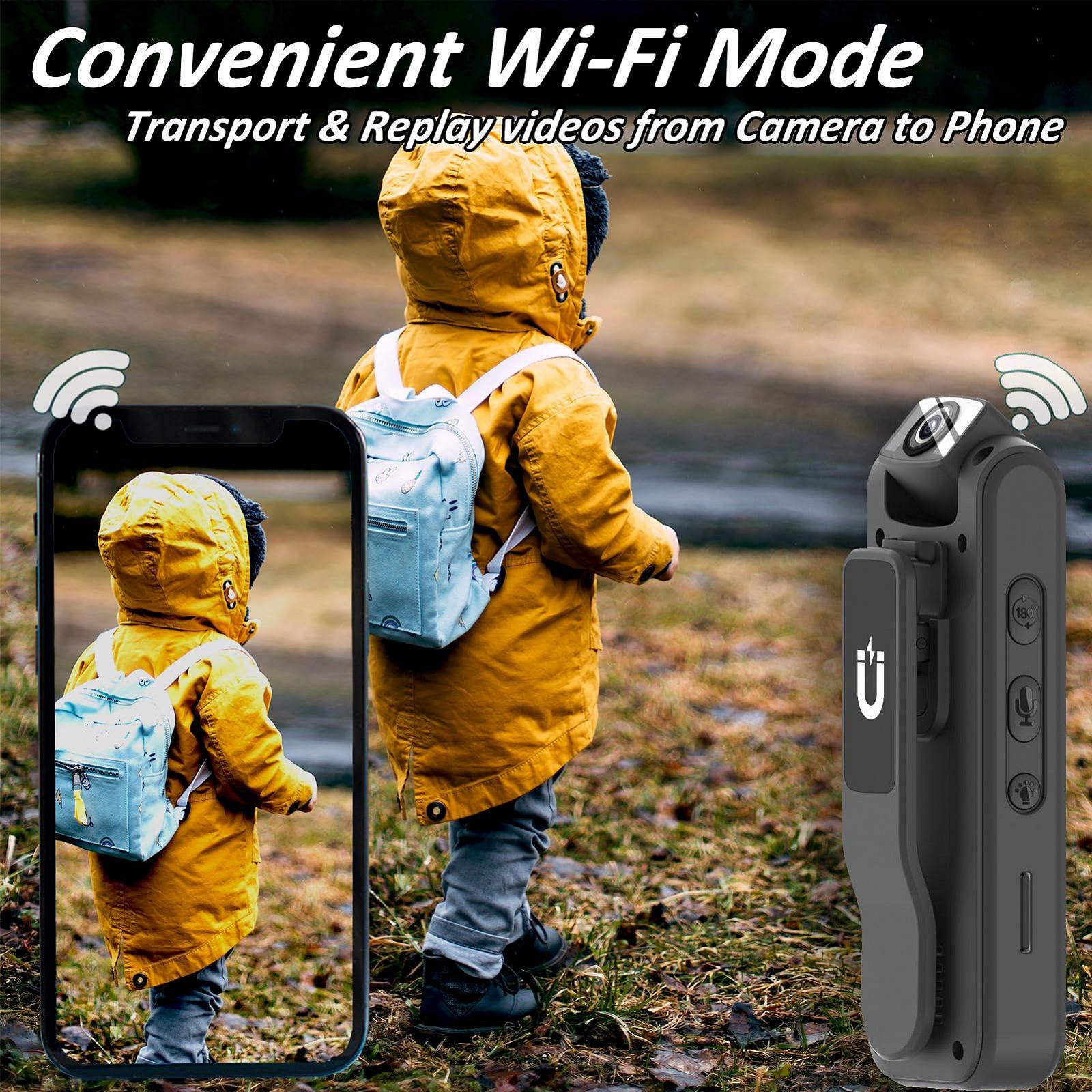 Екшн-камера Zunate WiFi 1080P HD Магнітний кліп Портативний, фото №7