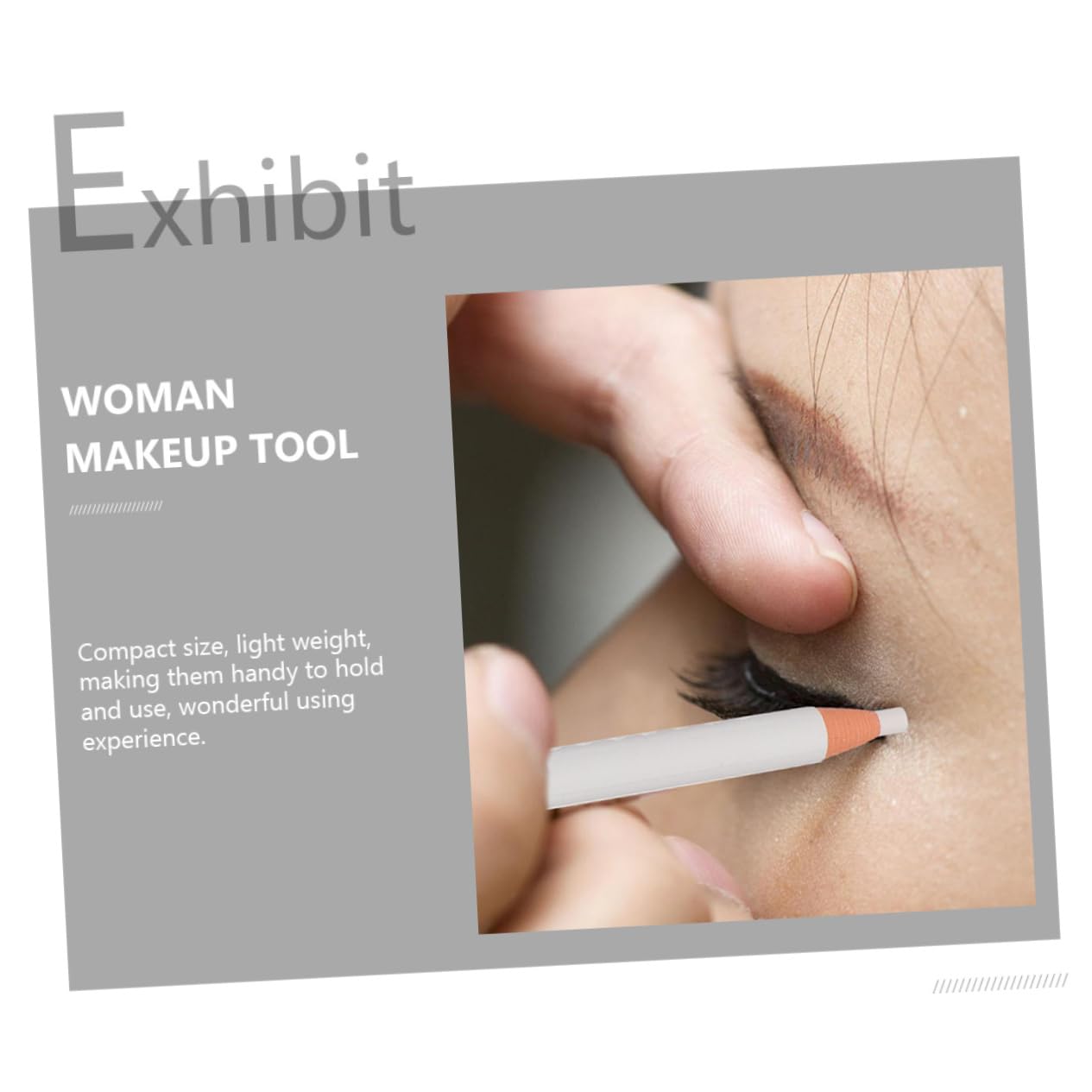 Набір Інструмент Багатофункціональний Олівець для брів Тіні для повік Білий 4 шт, фото №4