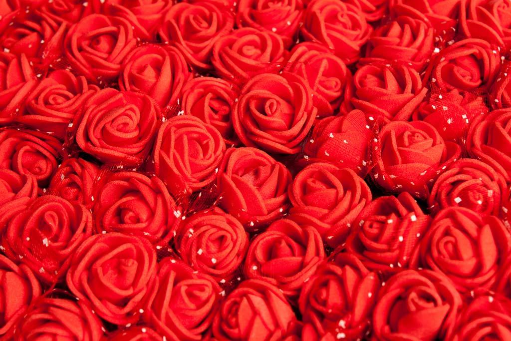 Букет роз из фоамирана с фатином Лентомания 20мм красный ROSEFOM20RD, фото №1 Букет роз из фоамирана с фатином Лентомания 20мм красный ROSEFOM20RD, фото №1