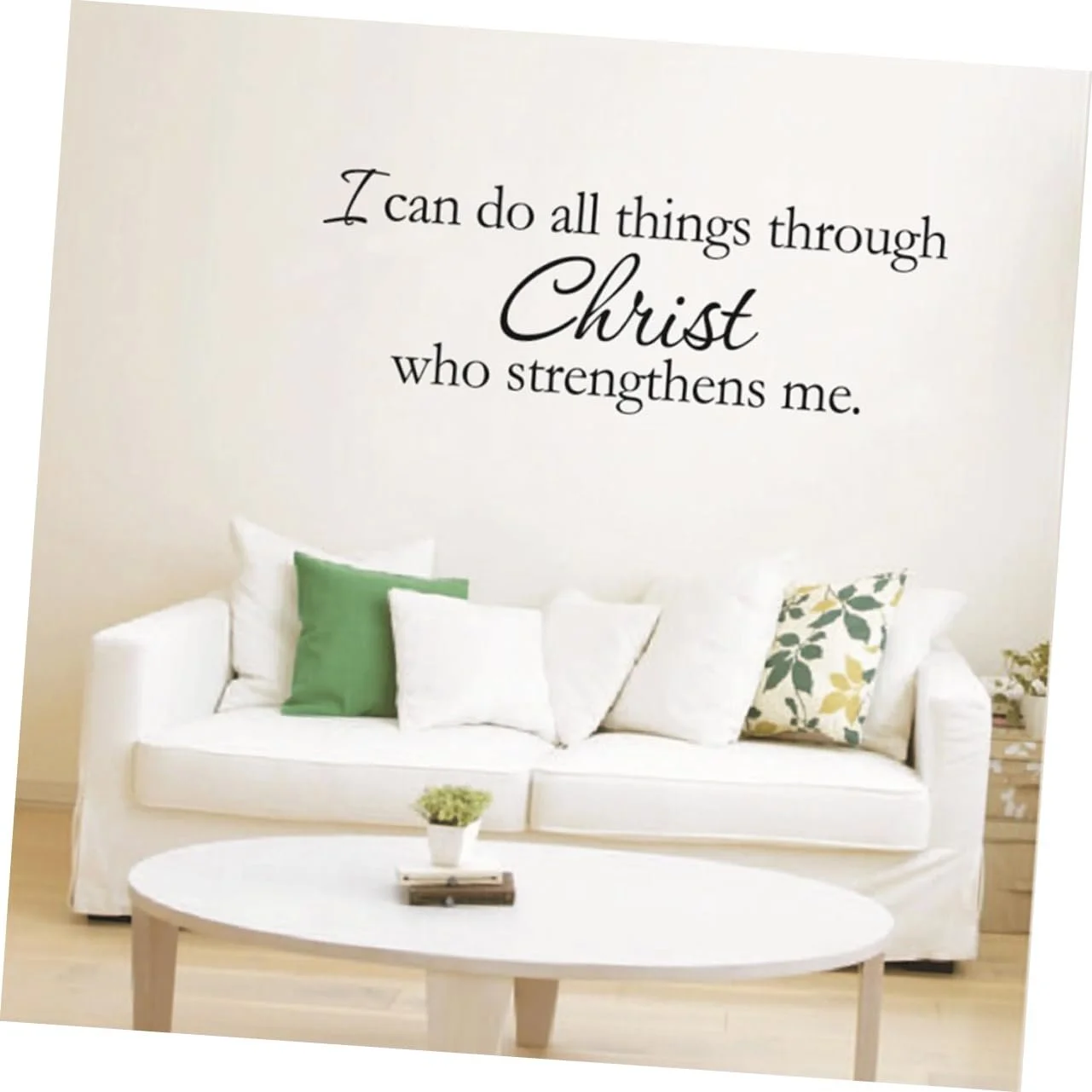 Наклейка на стіну UKCOCO Біблійний вірш PVC Водонепроникна, фото №4