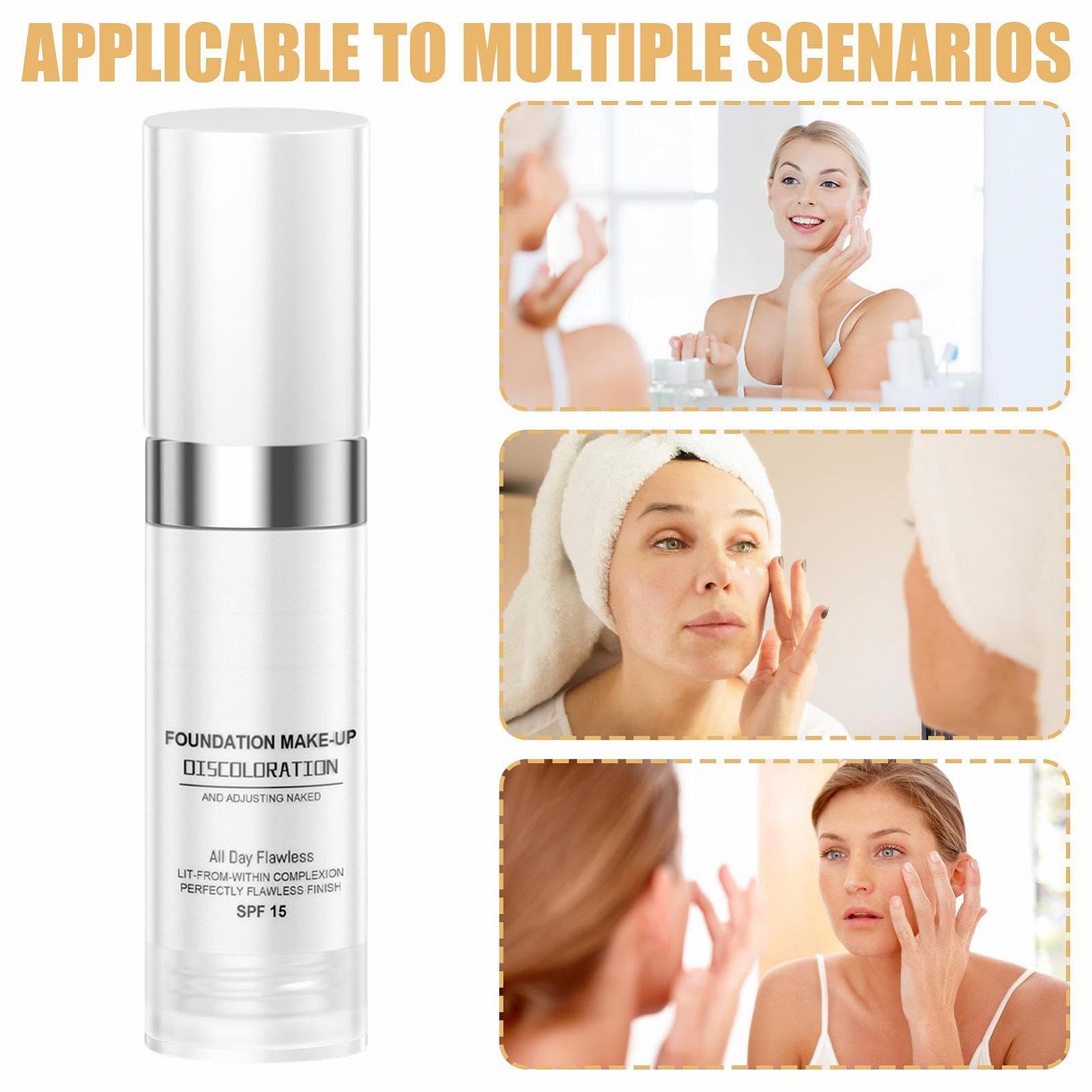 Тональна основа з кольоровою зміною Nude покриття для зрілої шкіри, фото №7 Тональна основа з кольоровою зміною Nude покриття для зрілої шкіри, фото №7