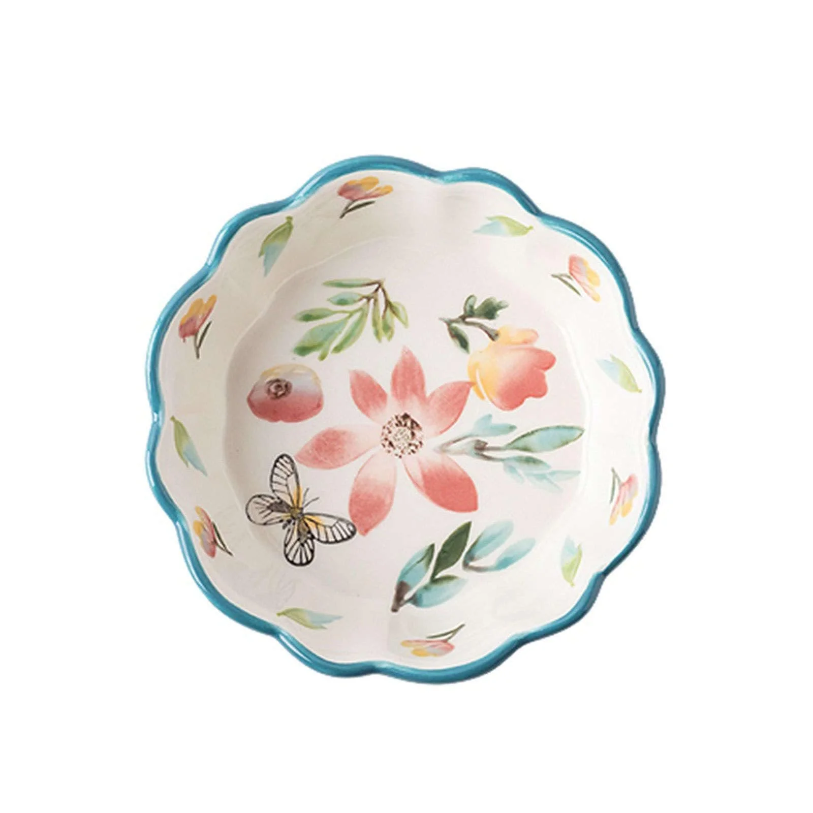 Круглая форма для выпекания Керамическая форма для торта 350 мл Синяя, фото №1