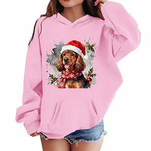 Худи Для девочки Рождественский свитер с принтом - Фото 1