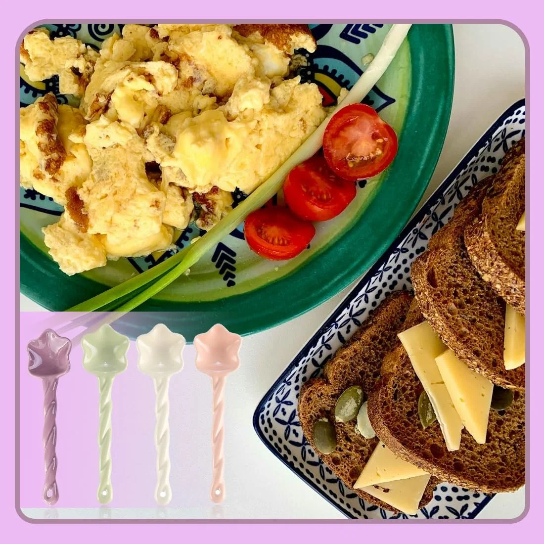 Ложка керамічна Star-Shaped, набір 4 шт, різнокольорова, фото №6