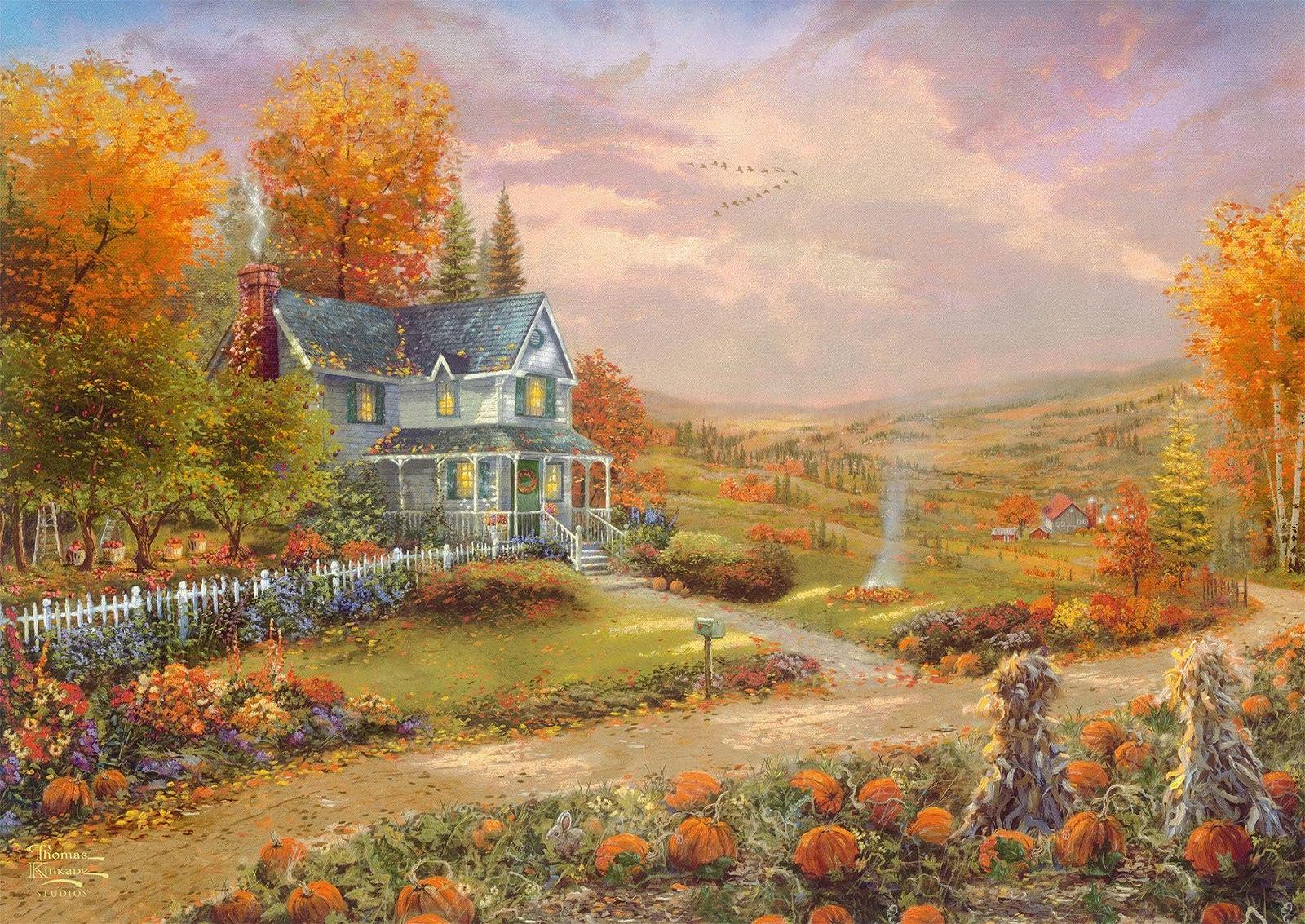 Пазл Schmidt Spiele Thomas Kinkade Autumn in Apple Hill 58795 500 элементов, фото №2 Пазл Schmidt Spiele Thomas Kinkade Autumn in Apple Hill 58795 500 элементов, фото №2