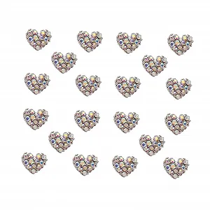 Наклейки для ногтей в виде сердца (20 шт.) - Фото 1