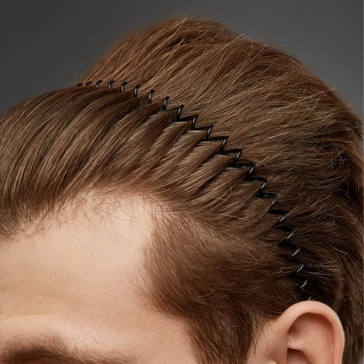 Унісекс металева хвиляста Обруч на голову, фото №5