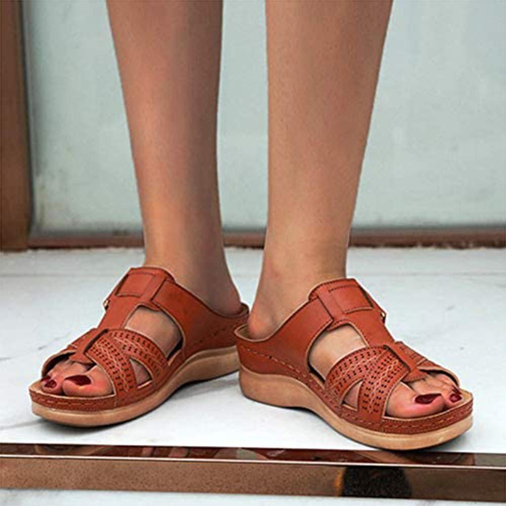 Женские Шлепанцы Цветочные на Широкую Ногу, фото №5