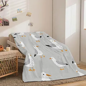 Покривало Фланелеве 200 x 200 см Сірий synthetic.ua - Фото 1