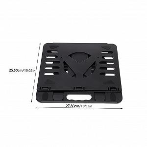 Складная подставка для ноутбука с вращающимся дизайном Нескользящая приподнятая настольная подставка для эргономичной работы Встроенный держатель для мобильного телефона для дома, офиса и путешествий synthetic.ua - Фото 1