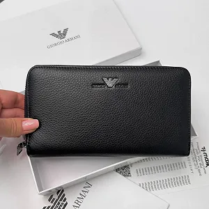 Купити Чоловічий шкіряний гаманець на блискавці Giorgio Armani клатч на замку армані - Фото 1 Чоловічий шкіряний гаманець на блискавці Giorgio Armani клатч на замку армані - Фото 1