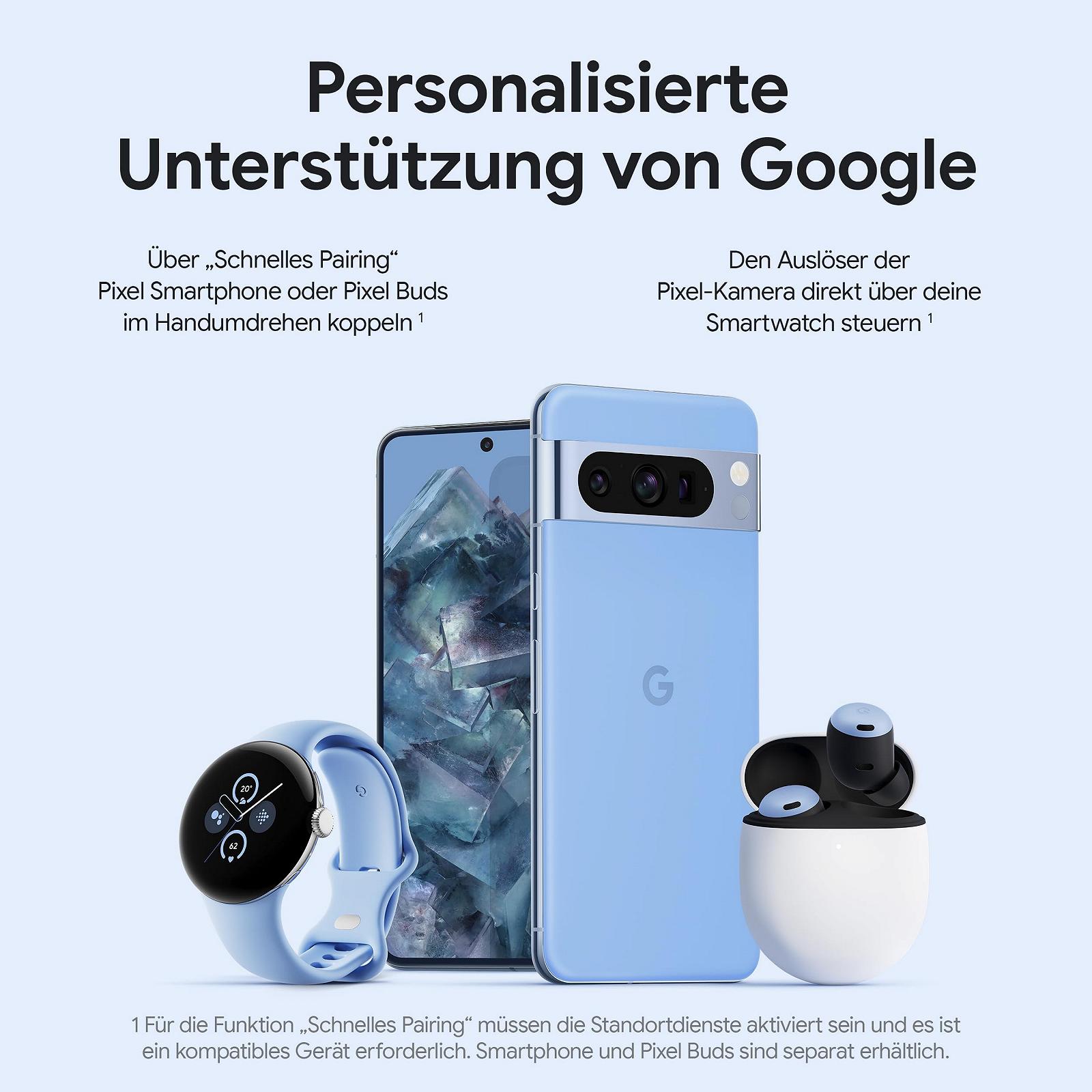 Смарт-годинник Google Pixel Watch 2 LTE, алюмінієвий корпус, матовий чорний, спортивний ремінець Obsidian, фото №10
