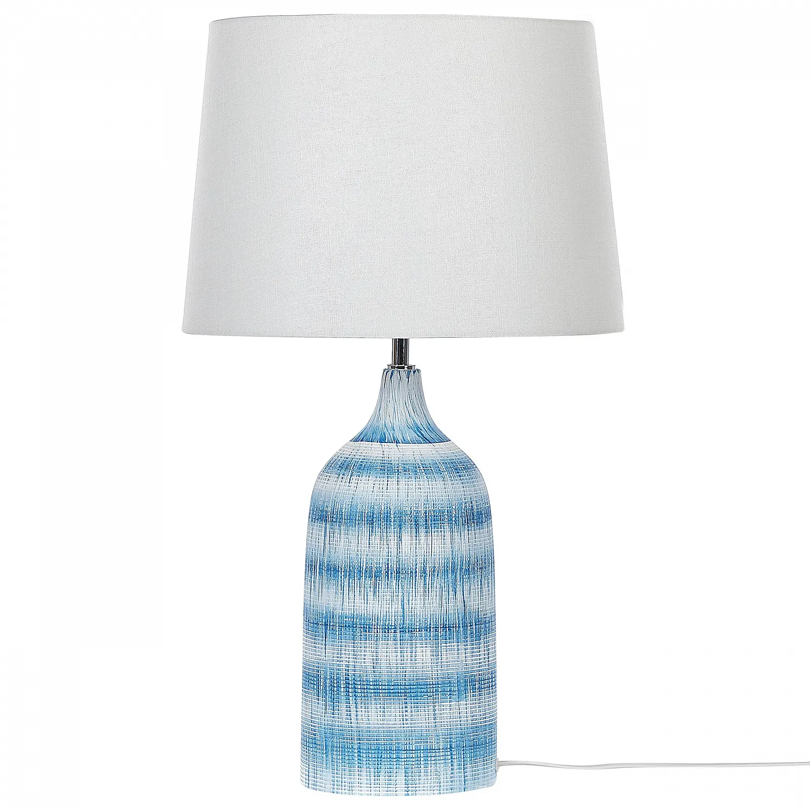 Настільна лампа Beliani Georgina Ceramic 66 см Синій Білий, фото №4