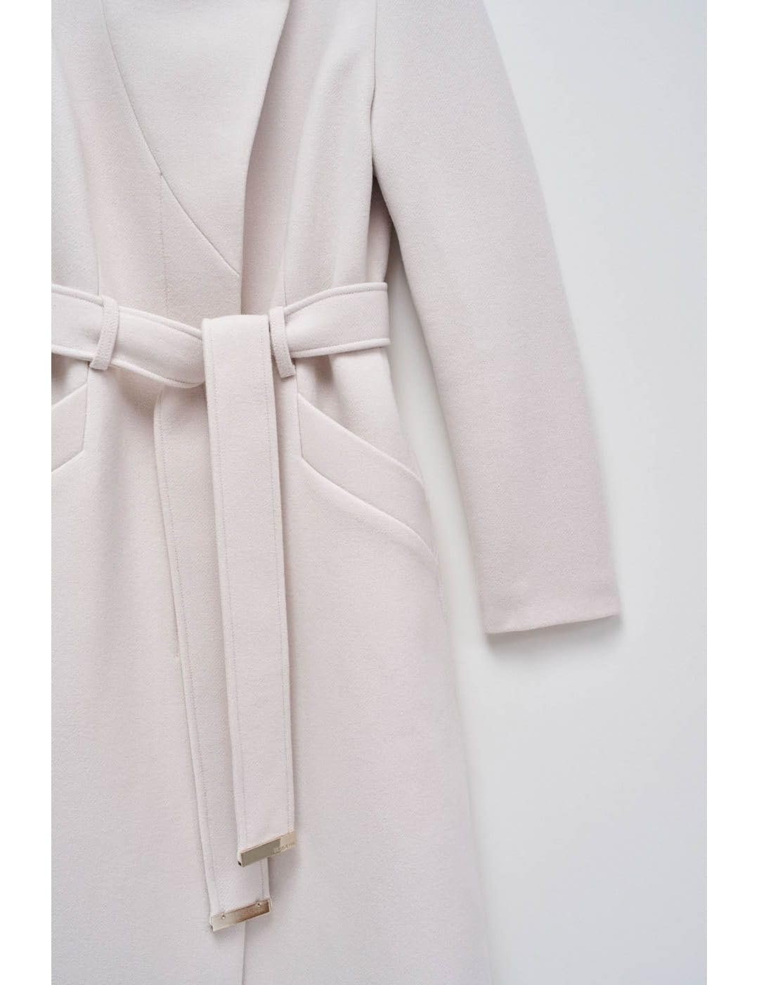 Пальто Salsa Jeans Довге Тканинне з Поясом, фото №6