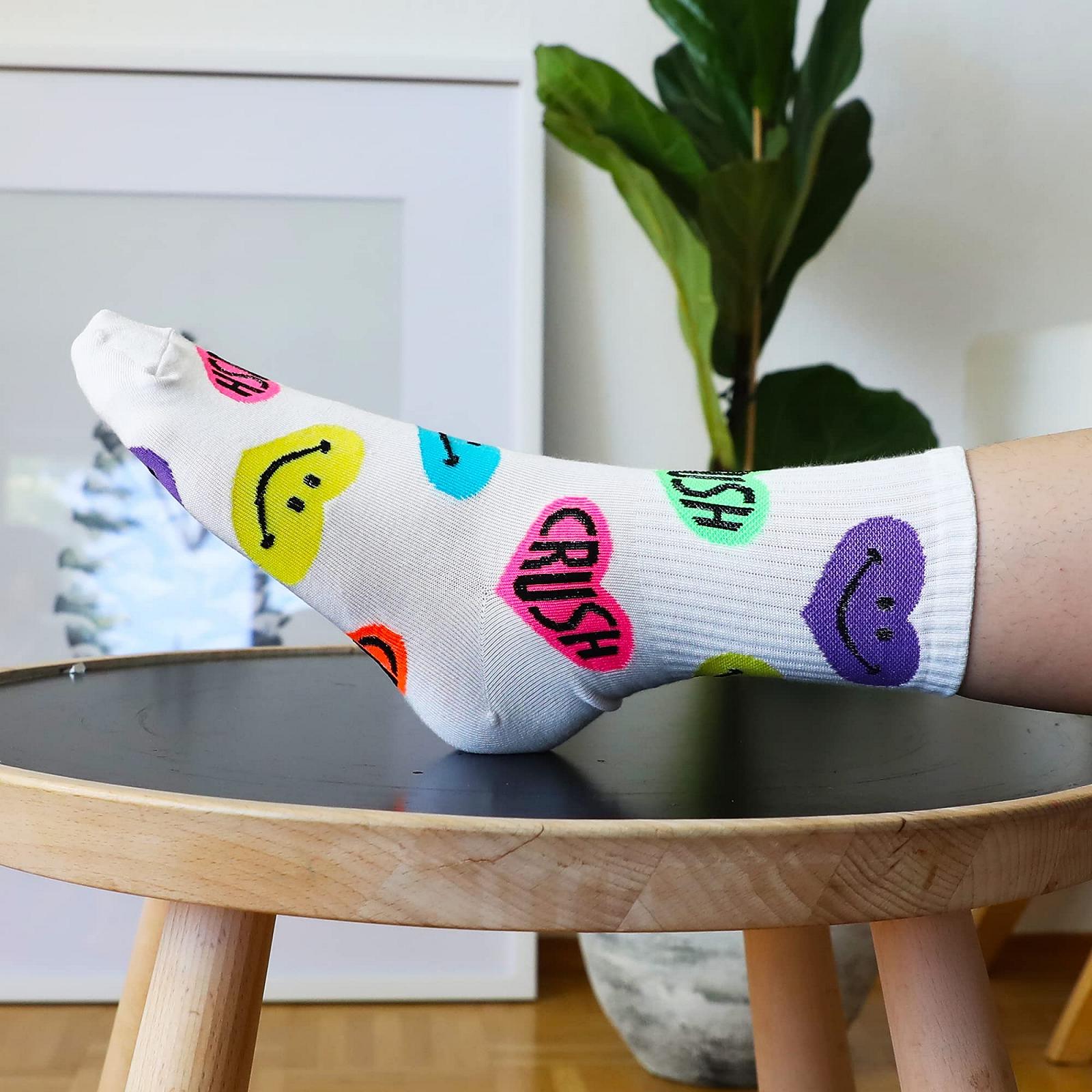 Носки Generic Smile Rainbow _4 Colours, Multi, 35-39, W-L-010, Белый, Черный, Multi, W-L-013, Белый, Черный, Multi, фото №7