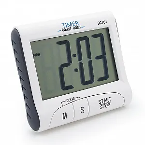 Таймер кухонный Digital Large Display Electronic Countdown Count up Magnetic Loud Alarm Stopwatch 24 Hours Clock synthetic.ua - Фото 1