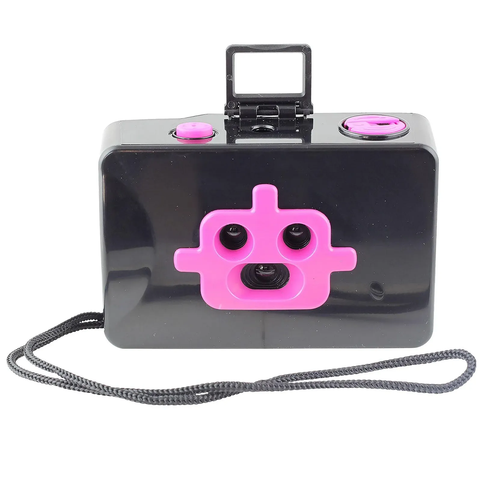 Фотокамера Freak Scene® 3 Lenses Robot Camera 35 мм Black/Pink, фото №1