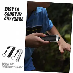 Набір 2 міні-ліхтариків Ultra Bright Emergency Camping Маленький LED Чорний synthetic.ua - Фото 1