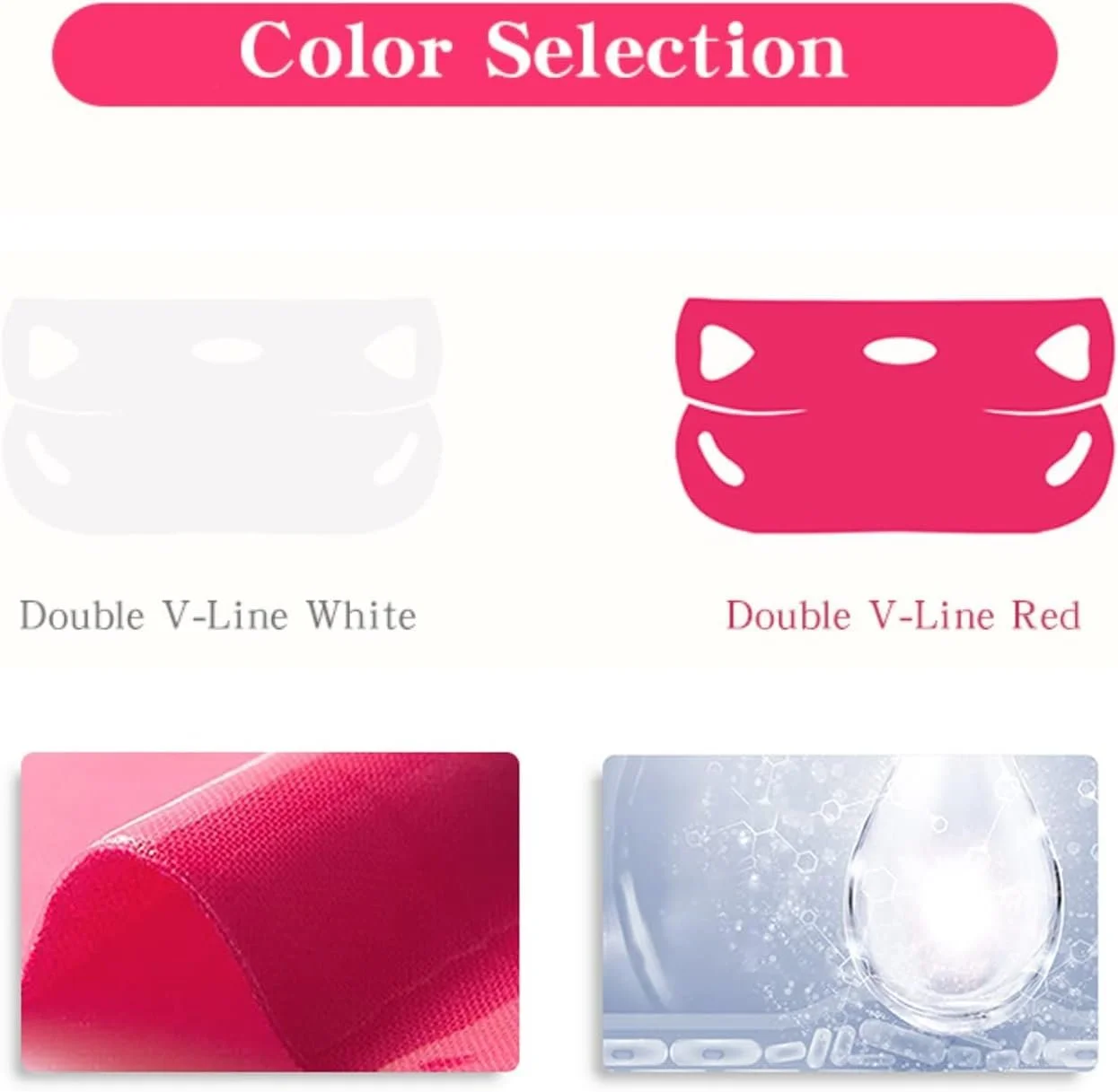 Маска для подтяжки V-линии APPTI, маска для удаления двойного подбородка, увлажняющая маска для лица, V-образная маска для упругого увлажнения ухода за лицом (6 штук), фото №5