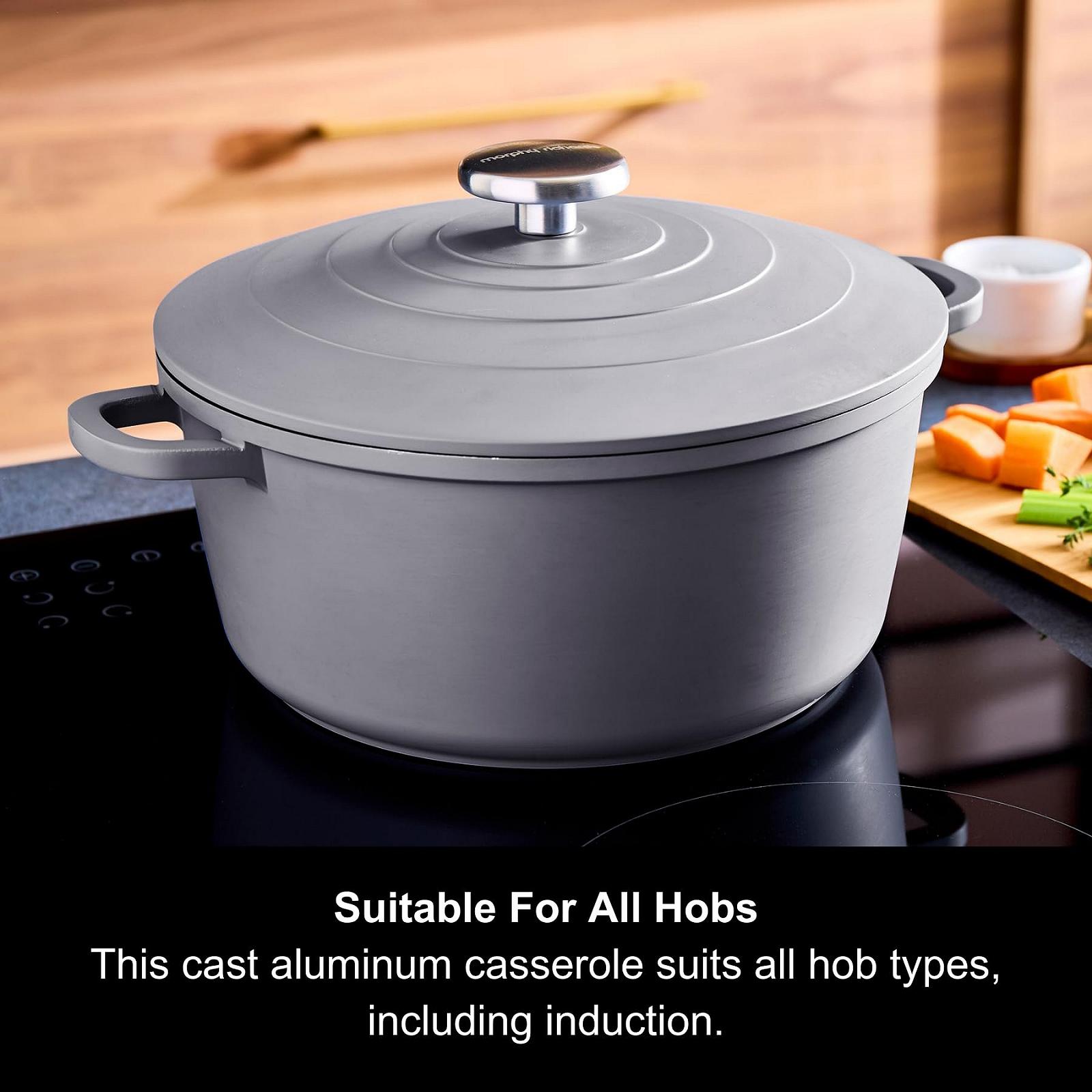 Гусятниця для запікання Morphy Richards 851253 з литого алюмінію 24 см Grey, фото №7 Гусятниця для запікання Morphy Richards 851253 з литого алюмінію 24 см Grey, фото №7