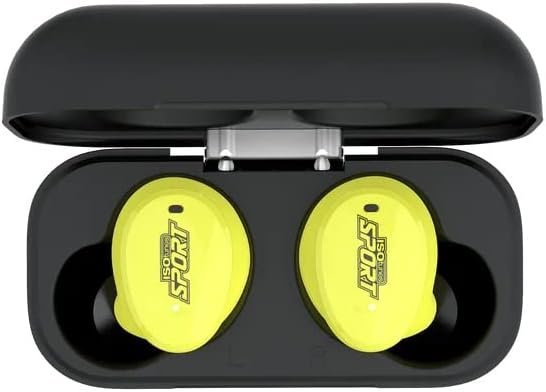 Беспроводные противошумные наушники ISOtunes Free Aware EN352 / Bluetooth 5.2 / Активное шумоподавление / Влагозащита IP67 / До 25 часов работы от кейса / Желтые, фото №2