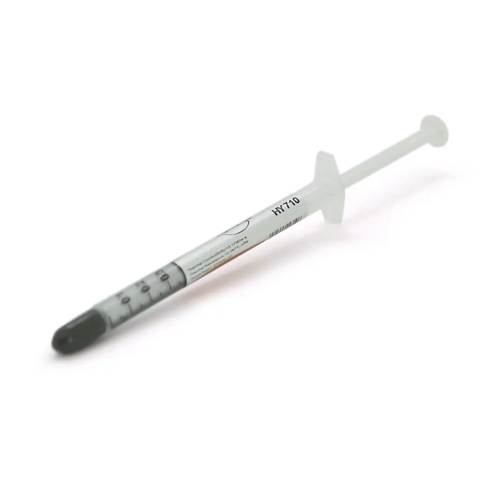 Паста термопровідна HY-710 0.5g, шприц Grey 3,17W / m-K <0.067  C-in² W 30 240 OEM Q50, фото №1