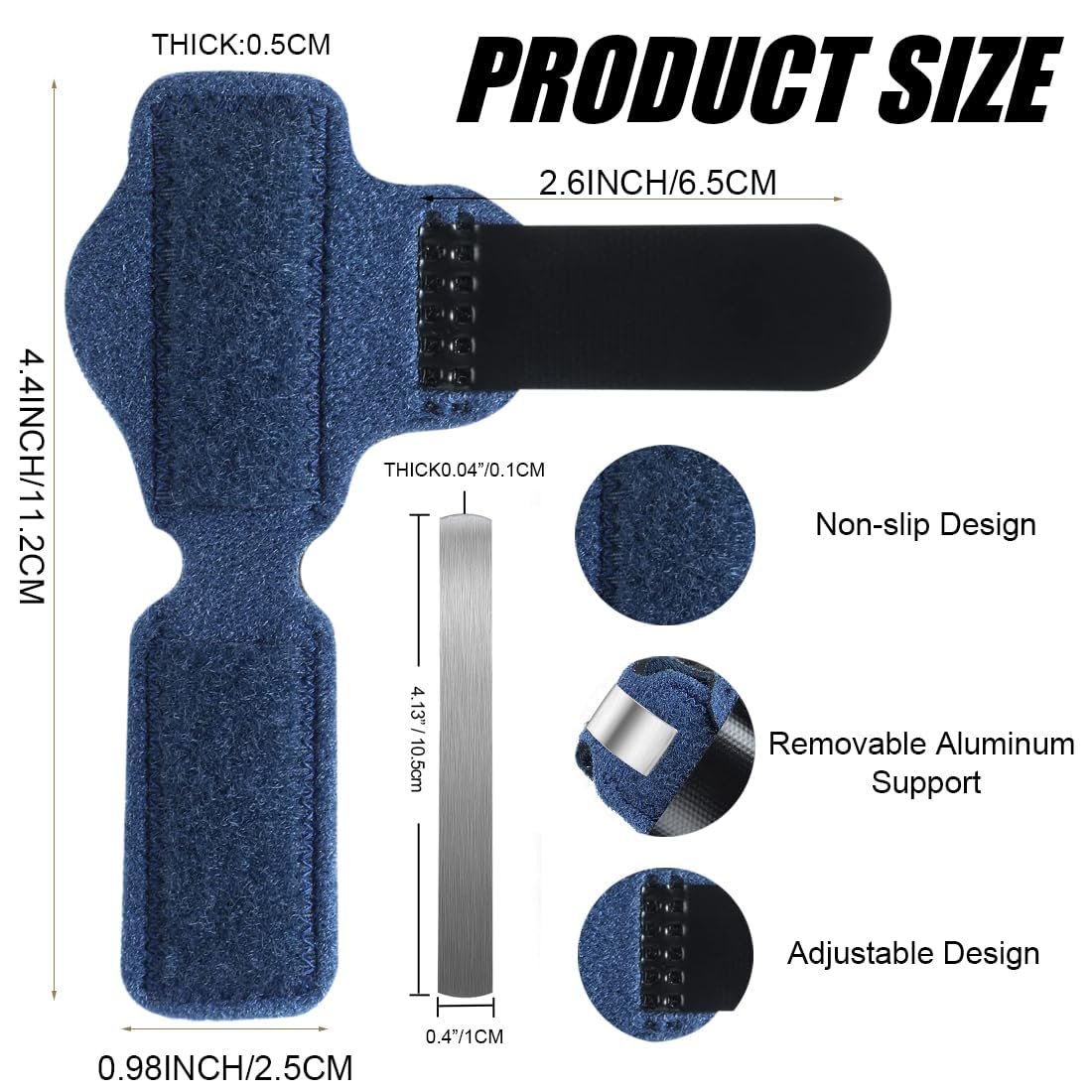 Шина для пальців ніг (2 шт.) Синя, фото №6