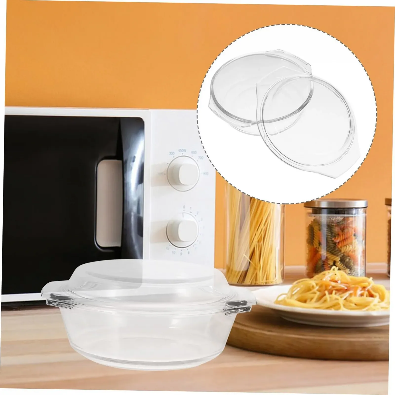 Кастрюля Gadpiparty Стеклянная с крышкой Круглая Термостойкая Прозрачная, фото №7 Кастрюля Gadpiparty Стеклянная с крышкой Круглая Термостойкая Прозрачная, фото №7