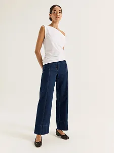 Женские джинсовые штаны MAVI GEORGIA Dark Random Sporty - 28 - Фото 1