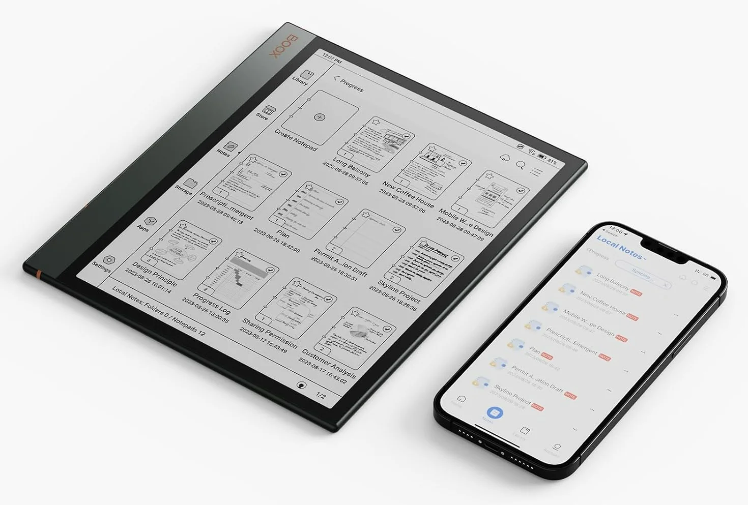 Электронная книга 10.3" Onyx Boox Note Air 3 / 64ГБ / Android 12 / Wi-Fi / Bluetooth / SD слот / Сенсорный E-Ink экран (1872 × 1404) / Настраиваемая яркость / Динамики / Черная, фото №6