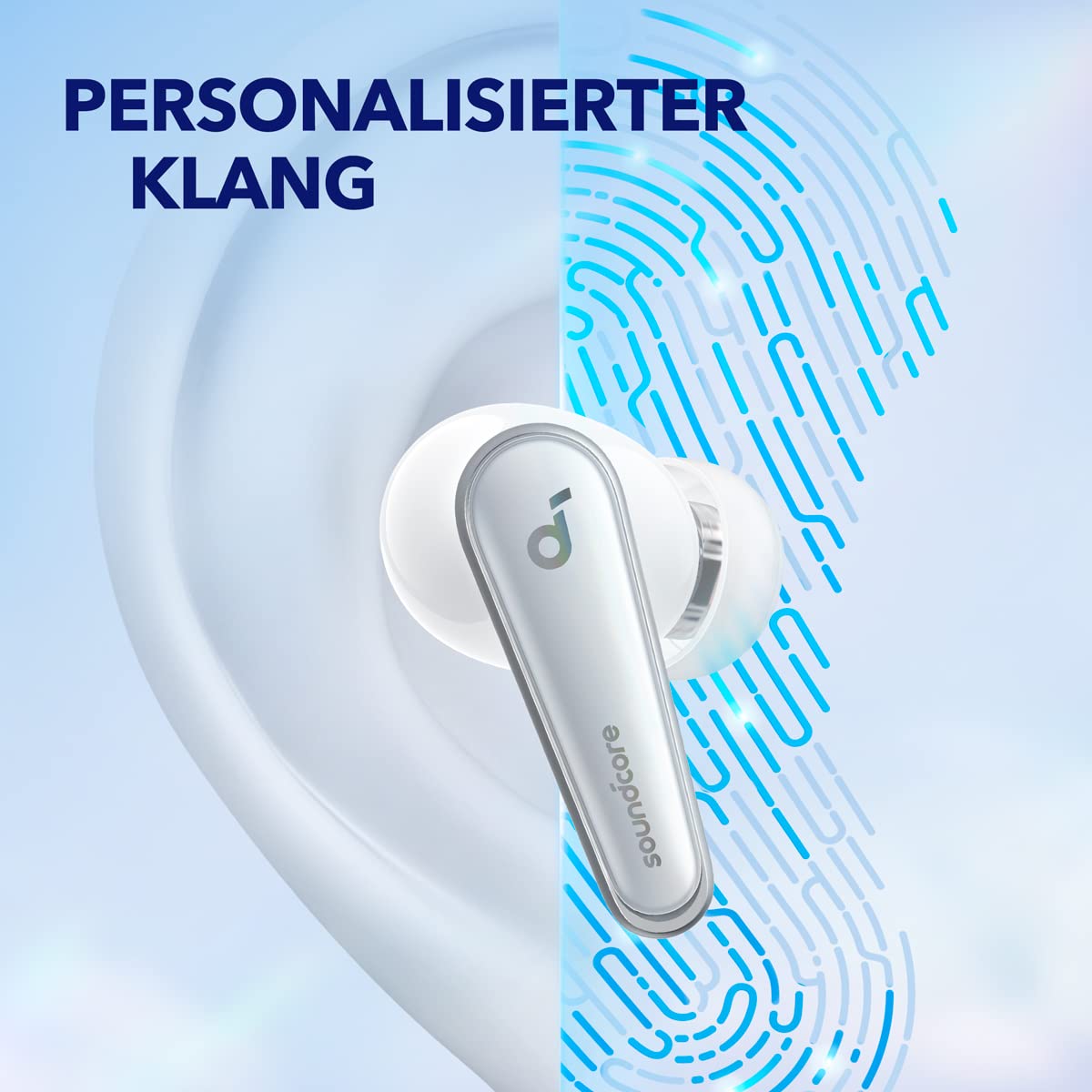 Навушники Anker Soundcore Liberty 4 Bluetooth Вакуумні з шумопоглинанням ACAA 3.0 У хмарно-сірому кольорі, фото №5