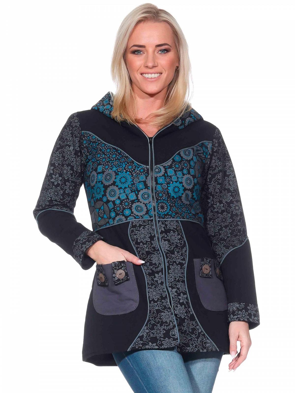 Куртка Kunst und Magie С капюшоном Цветочный Хлопок, фото №1