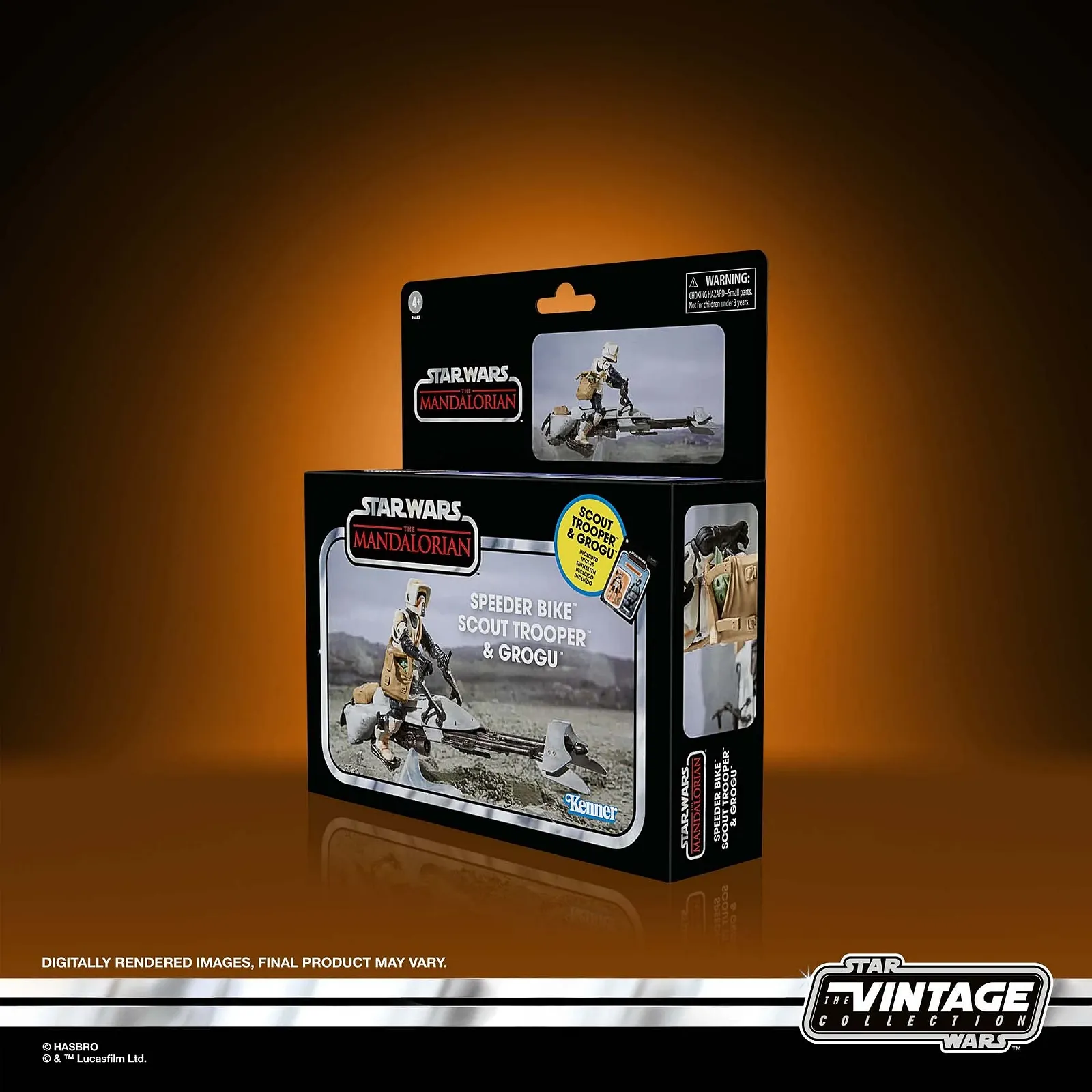 Игровой набор Star Wars The Vintage Collection Speeder Bike, Scout Trooper & Grogu 9,5 см, фото №13