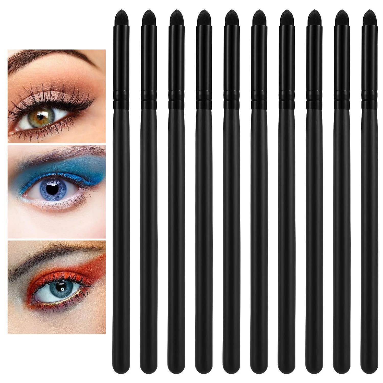 Кисти для подводки Auswalar 10-teiliger профессиональная черная, фото №1 Кисти для подводки Auswalar 10-teiliger профессиональная черная, фото №1