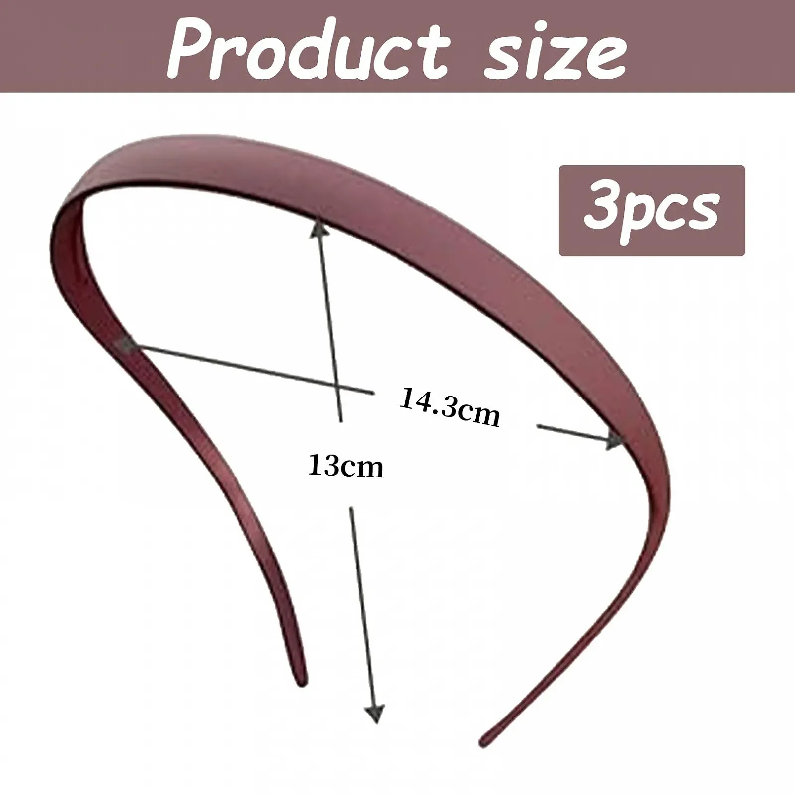 Набір з 3 обручів для голови без головного болю, фото №2