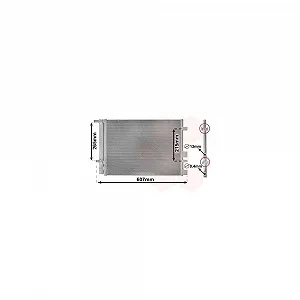 Конденсатор кондиціонера VAN WEZEL 82005244 для HYUNDAI - Фото 1