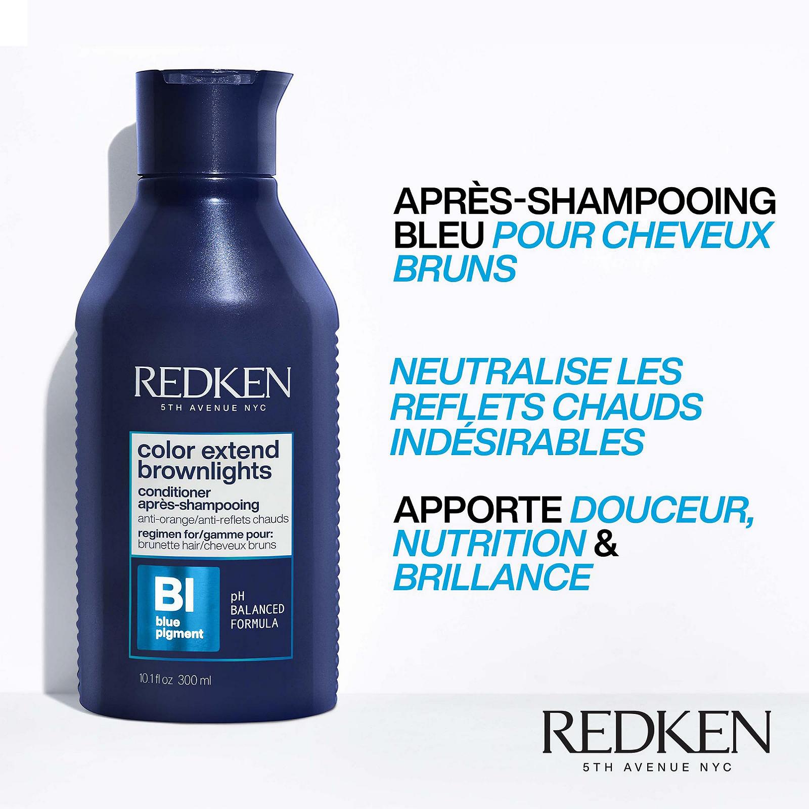 Кондиционер Redken Colour Extend Brownlights для натуральных и окрашенных коричневых волос без красных или оранжевых оттенков 300 мл, фото №2