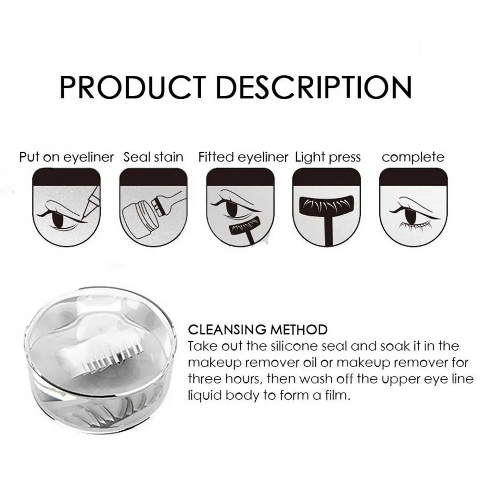 Двусторонняя жидкая Подводка для глаз Черный/Коричневый, фото №4