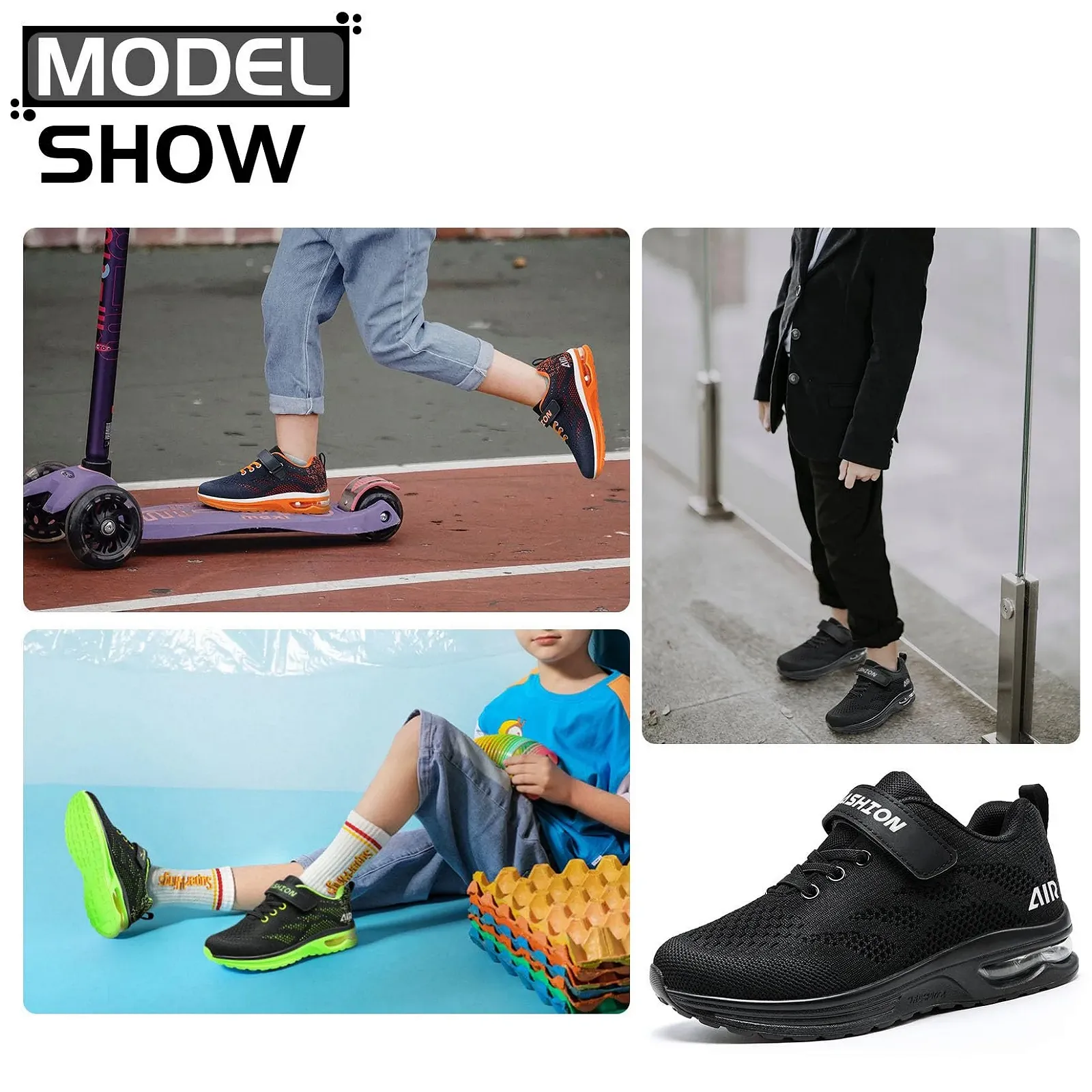 Кросівки Дитячі ASHION Дитячі Сітка Дихаючі Вуличні Бігові, фото №7