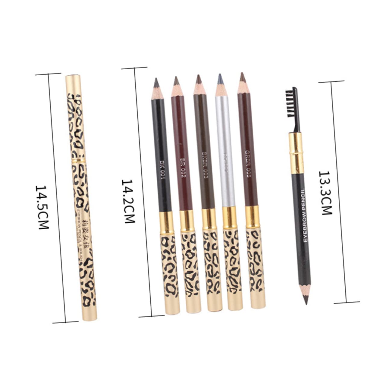 Стилус CRILSTYLEO Набор из 2 долговечных карандашей для бровей черный, фото №4