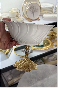 Цукерниця 20х20 см на золотій ніжці Хвиля - Фото 1