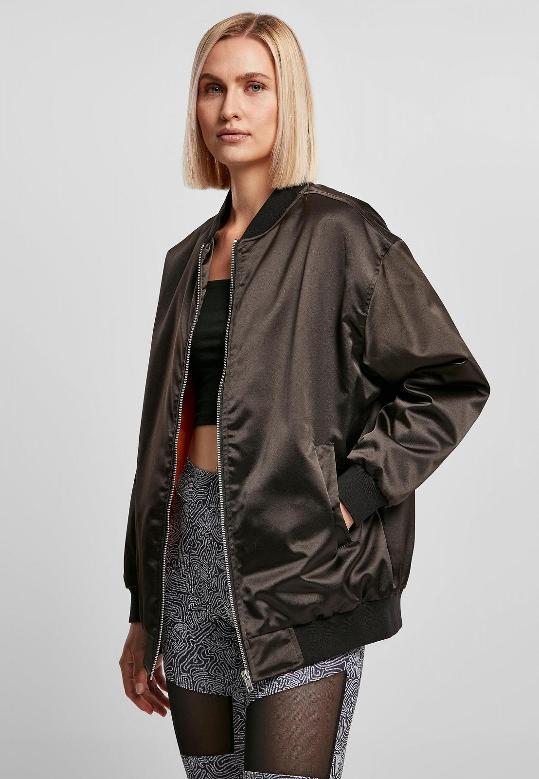 Бомбер Urban Classics Женский Oversized Satin, XS-5XL, фото №4