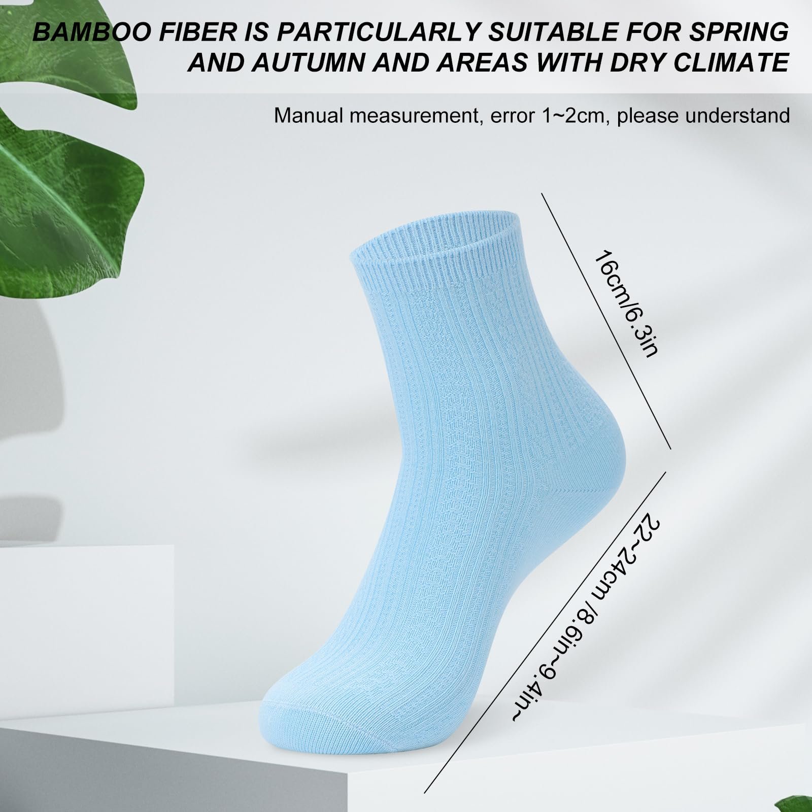 Носки Bamboo для женщин бесшовные дышащие анти-запах, 6 пар, фото №4